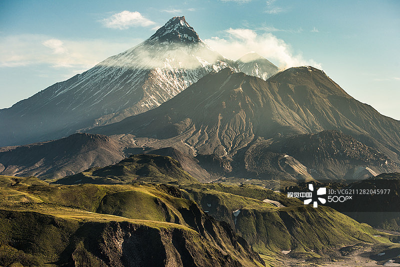 俄罗斯堪察加卡门火山图片素材