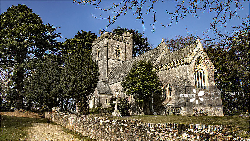 布朗sea岛圣玛丽教堂图片素材