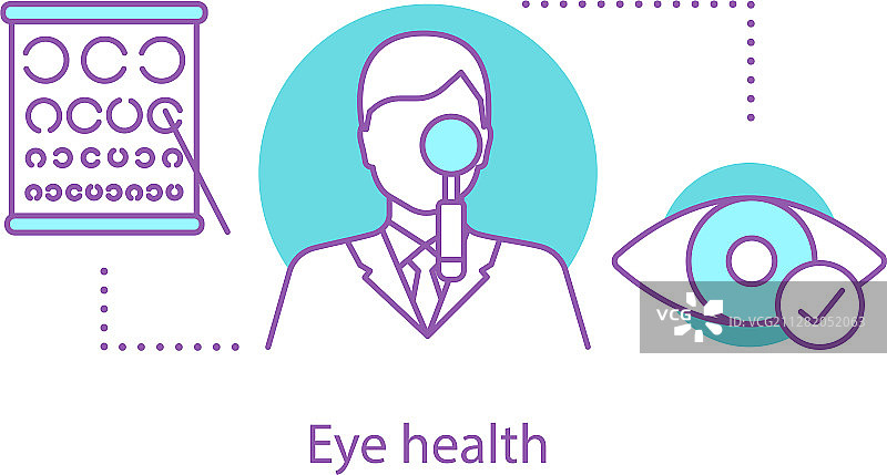 眼科医生概念图标图片素材