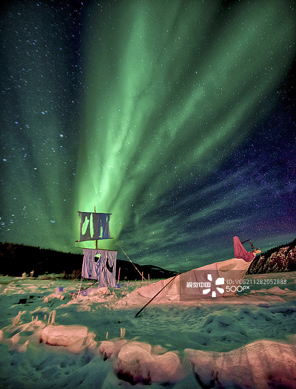 育空河灯光2图片素材