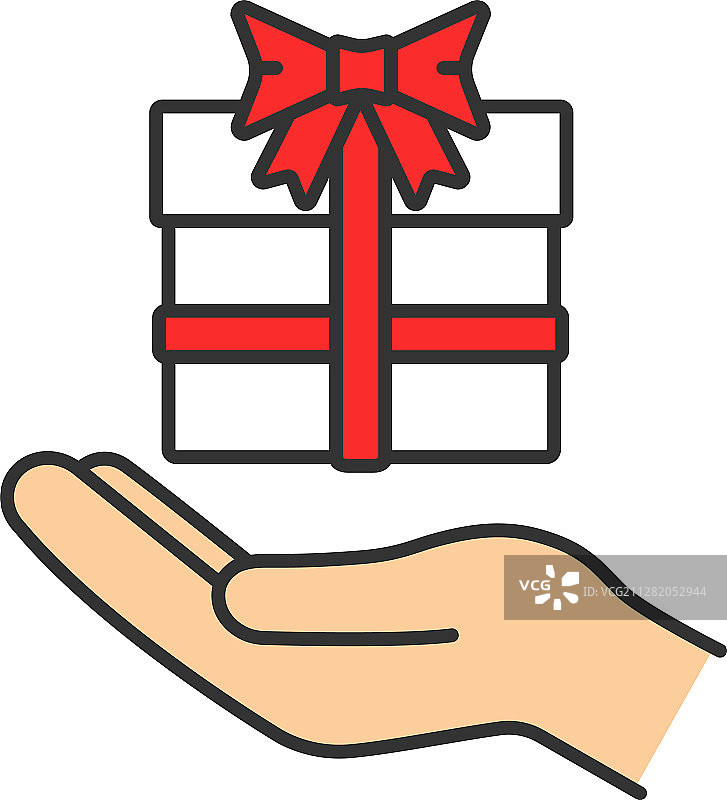 礼品彩色图标图片素材