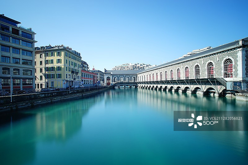 日内瓦的风景和建筑图片素材