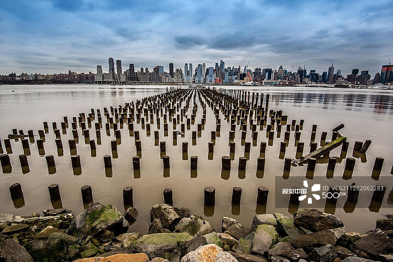 码头景色图片素材