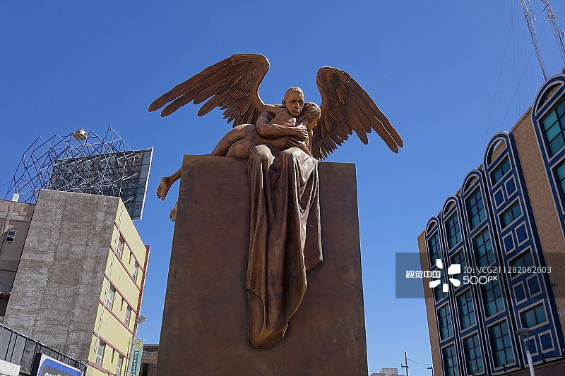 华雷斯城，墨西哥图片素材