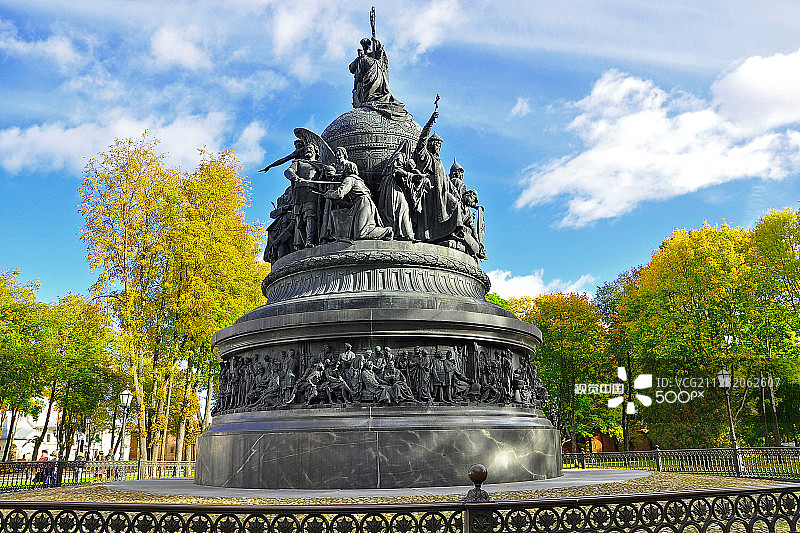 俄罗斯千年纪念碑，大诺夫哥罗德图片素材