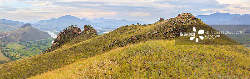 色楞格河谷的秋色：秋日风光图片素材