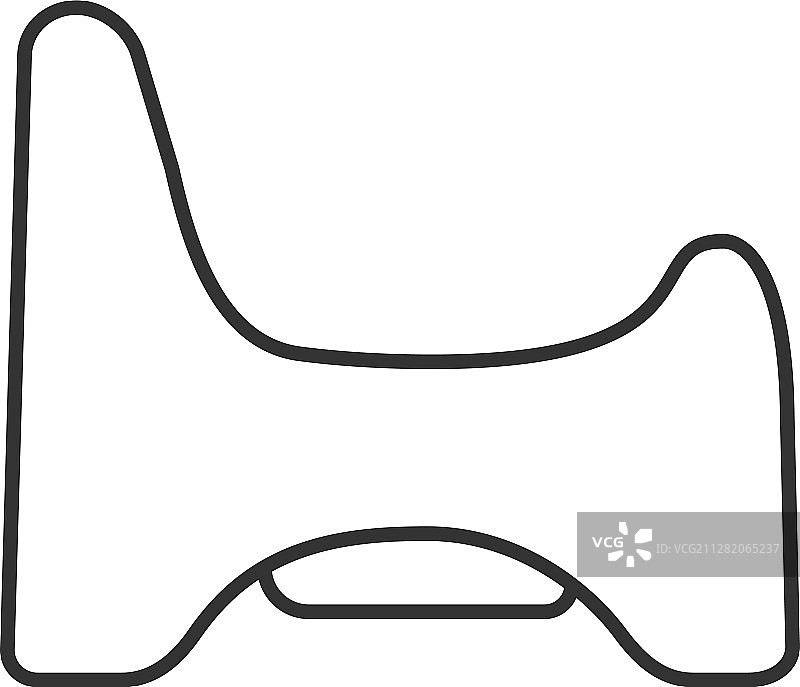 便盆椅线性图标图片素材