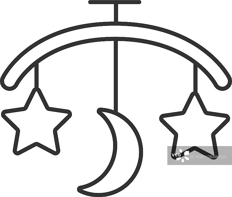 旋转木马线性图标图片素材