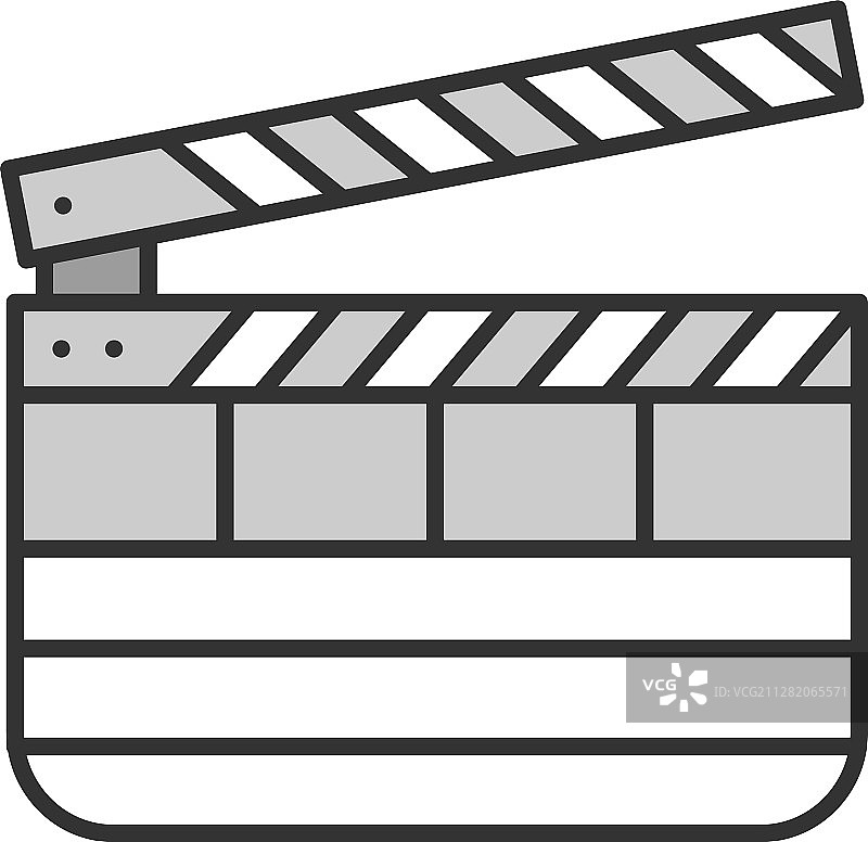 彩色场记板图标图片素材