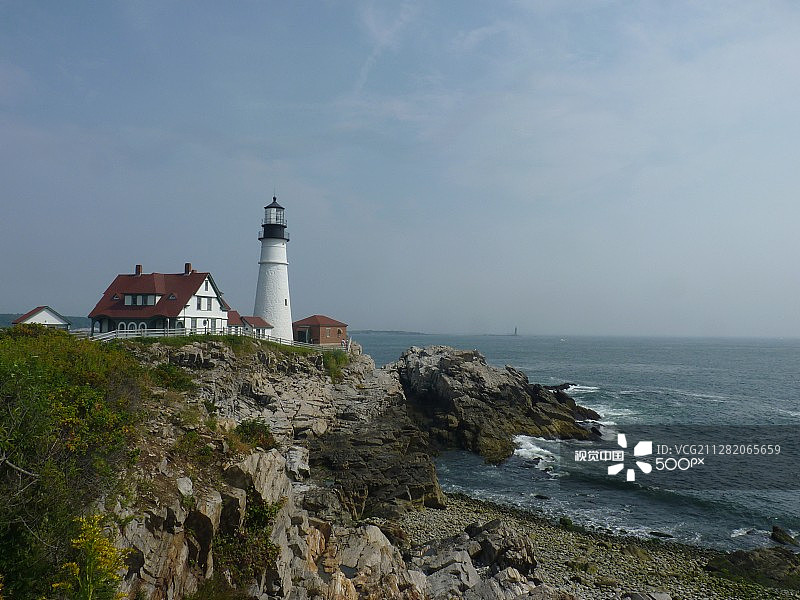 波特兰头灯塔图片素材