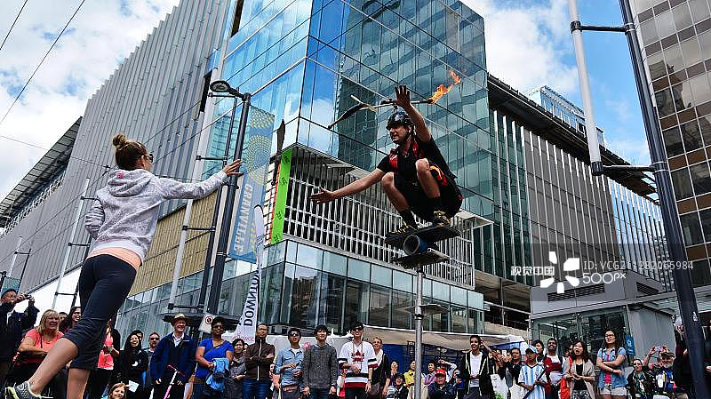 市中心大胆挑战者图片素材