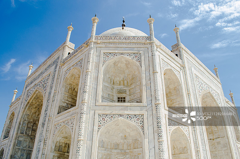 泰姬陵侧面景观图片素材