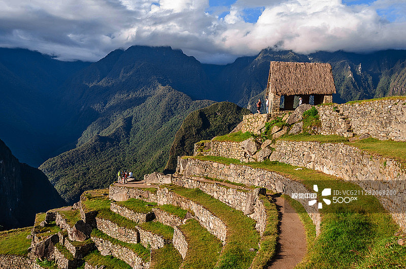 马丘比丘的梯田图片素材