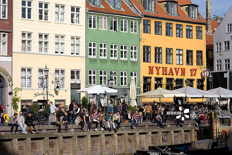 丹麦哥本哈根新港图片素材