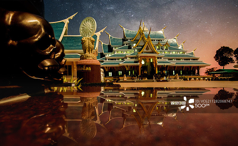 乌隆他尼府的帕普坤寺图片素材