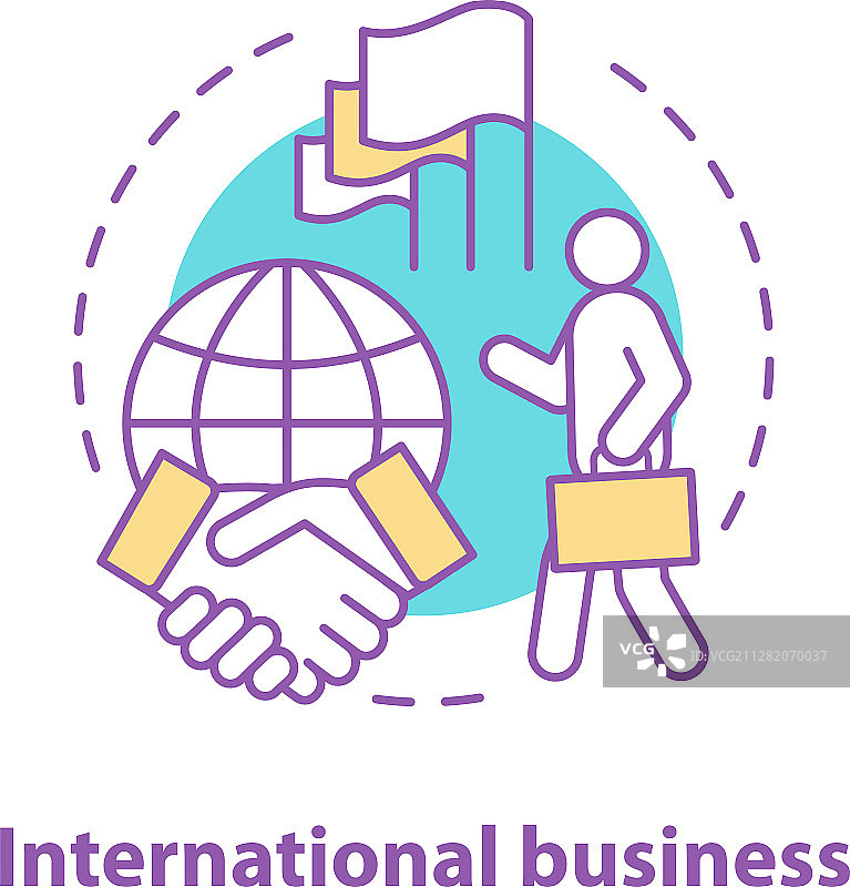 国际商务概念图标图片素材