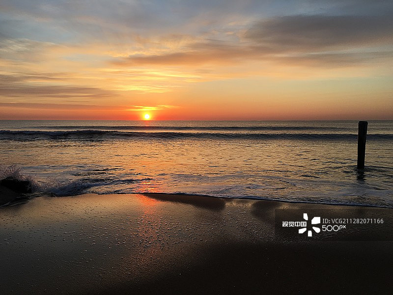 2016年3月20日马里兰州海洋城市日出图片素材