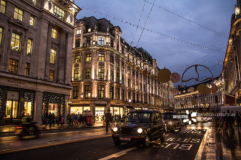 伦敦摄政街图片素材