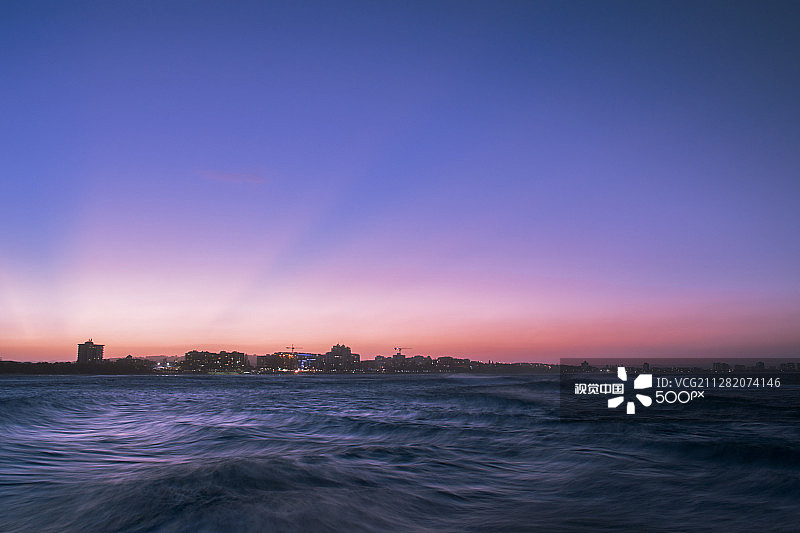 黄昏时的穆卢拉巴海滩图片素材