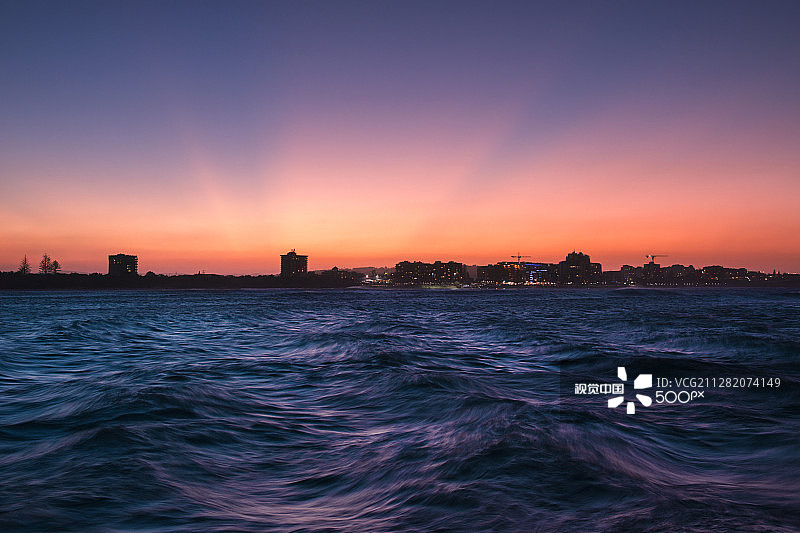 黄昏时的穆卢拉巴海滩图片素材