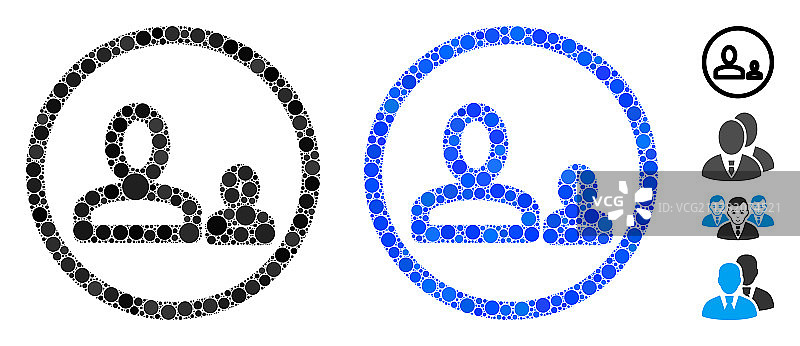 团队组合圆点图标图片素材