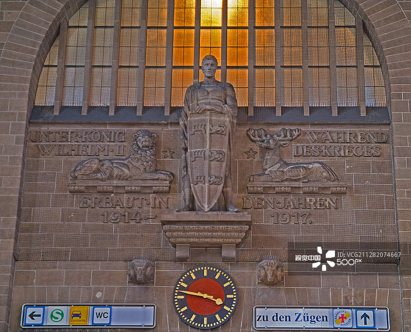 斯图加特中央火车站大厅图片素材