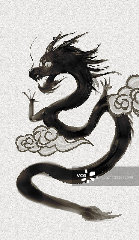 中国风水墨龙图片素材