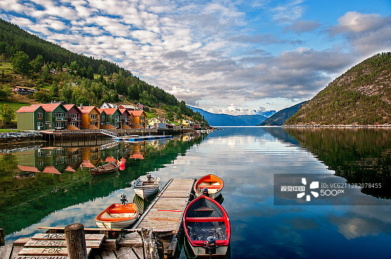 挪威的峡湾图片素材