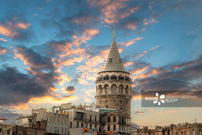 伊斯坦布尔/加拉塔的象征图片素材