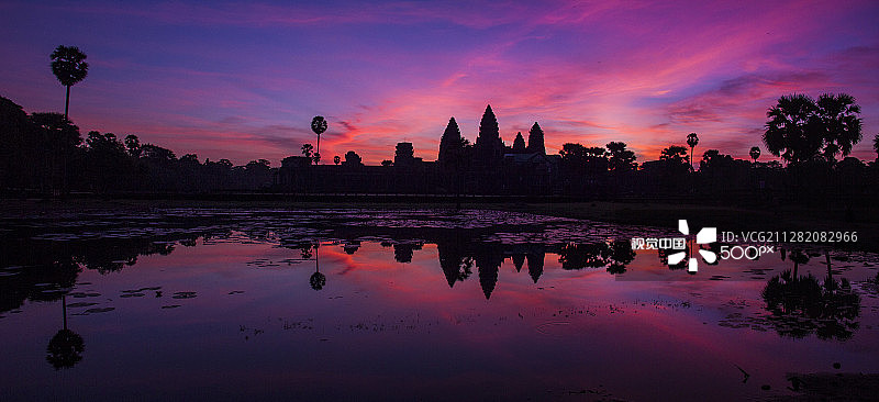 吴哥寺日出图片素材
