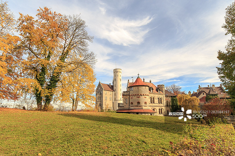 利希滕施泰因城堡图片素材