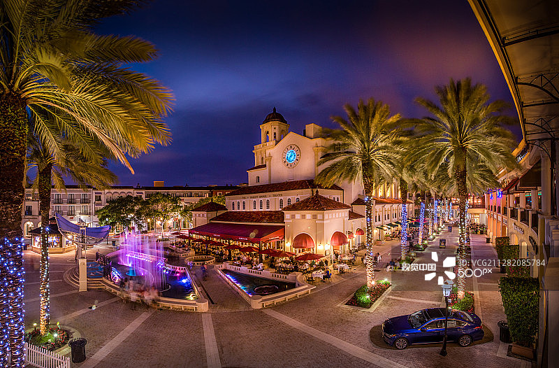棕榈滩城市广场图片素材