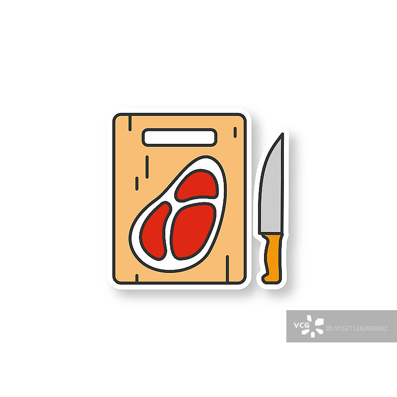 砧板牛排刀具布贴图片素材