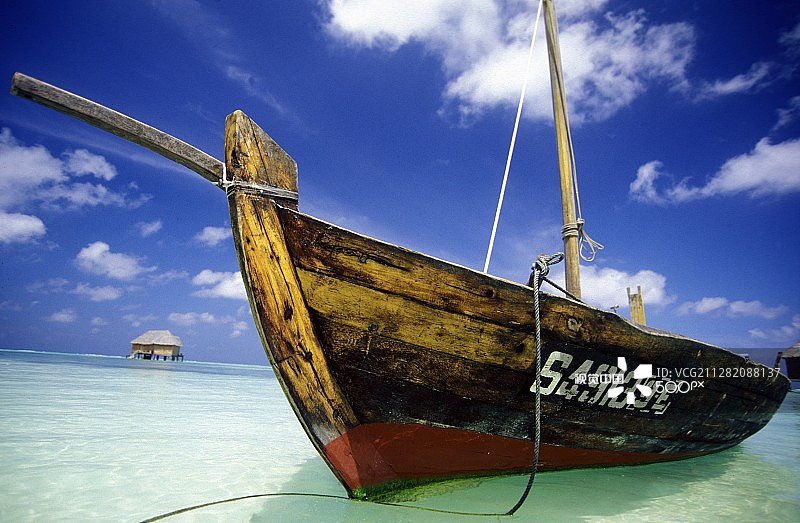 亚洲印度洋马尔代夫多尼船图片素材