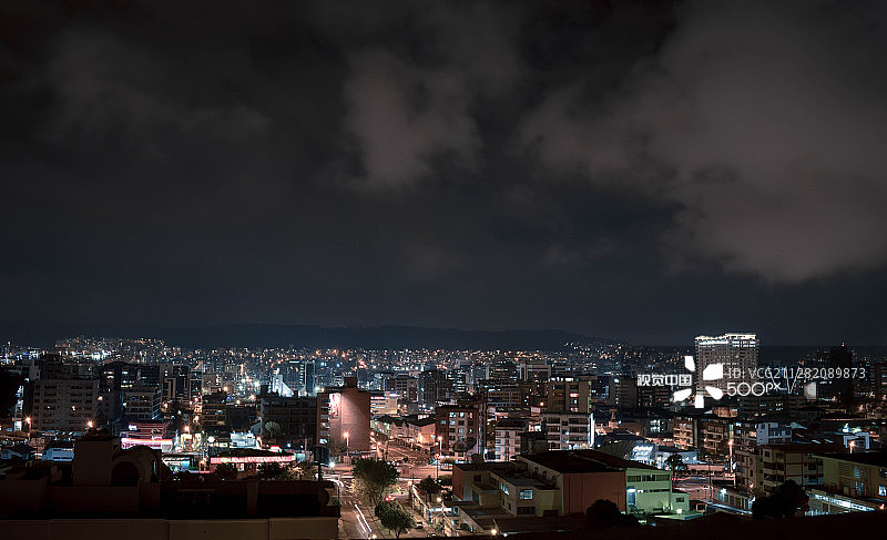 基多夜景图片素材