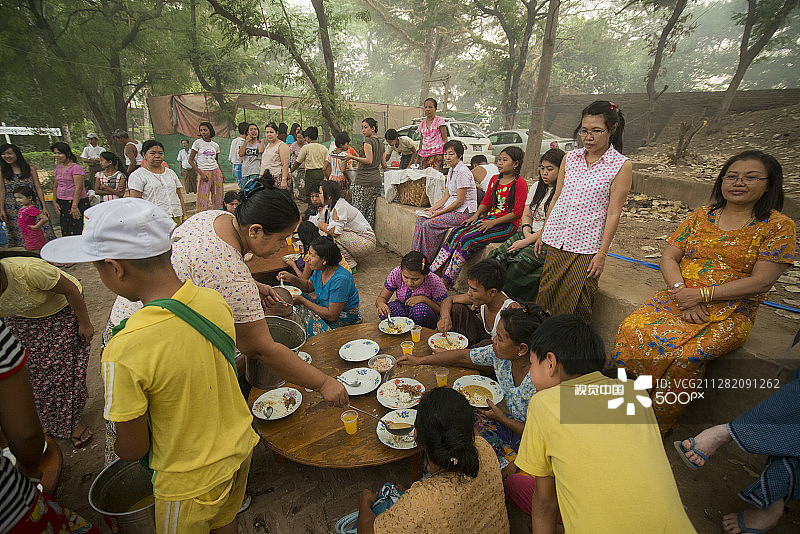 亚洲缅甸蒲甘人文风情图片素材