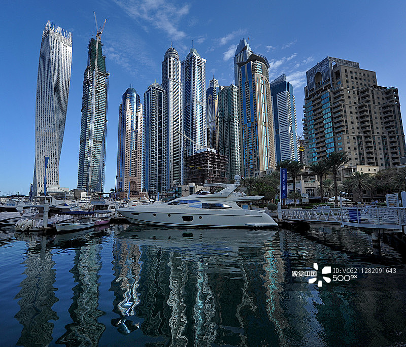 迪拜码头图片素材