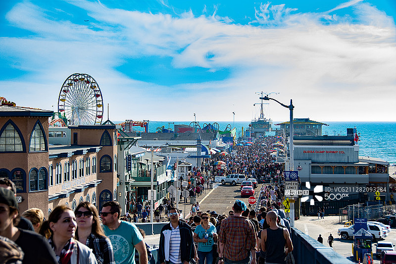圣塔莫尼卡码头图片素材