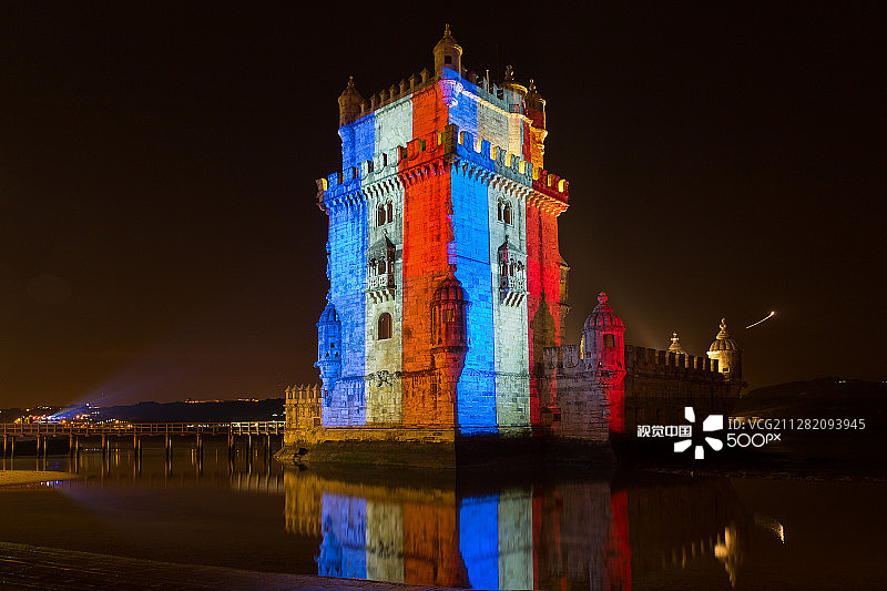贝伦为巴黎祈祷图片素材
