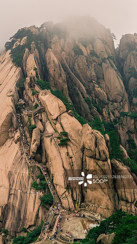 黄山云梯图片素材