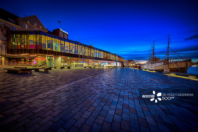 挪威卑尔根的鱼市场图片素材