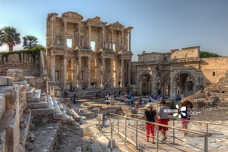 塞尔苏斯图书馆-以弗所图片素材