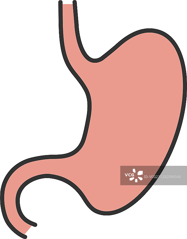 胃部彩色图标图片素材