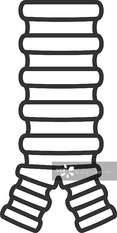 气管线性图标图片素材