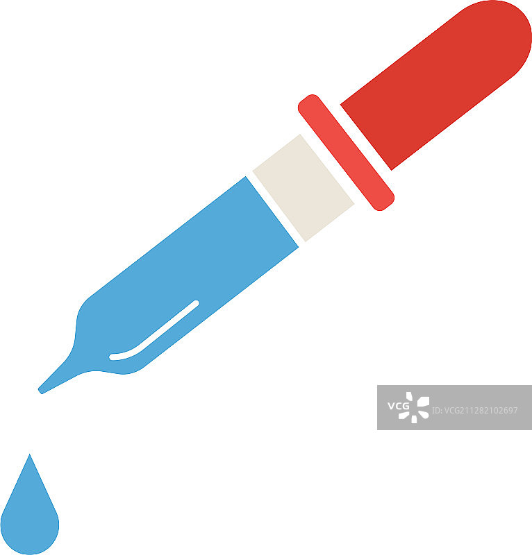 滴管颜色图标图片素材