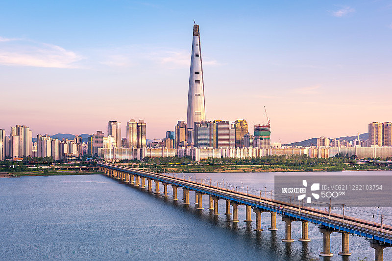 韩国首尔乐天塔图片素材