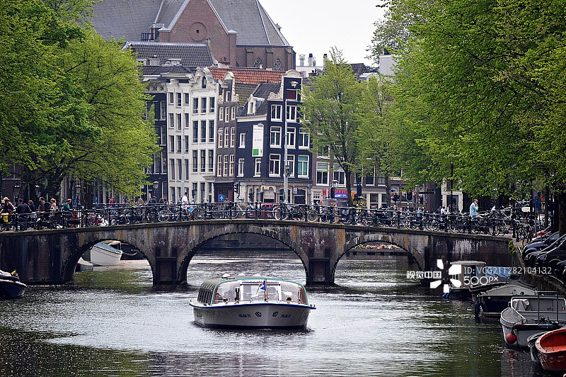 阿姆斯特丹运河区图片素材