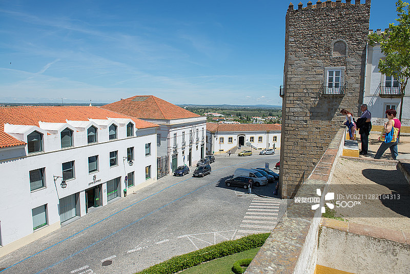 葡萄牙埃武拉古老街道图片素材