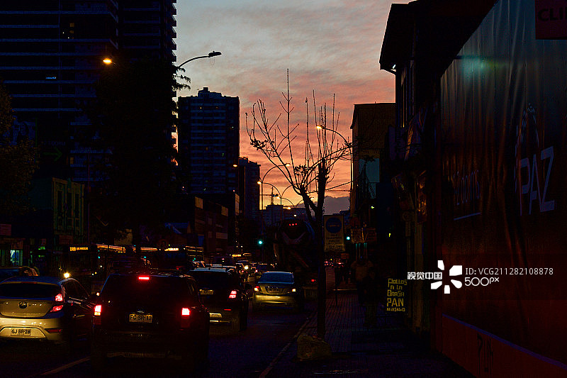 圣地亚哥的黄昏图片素材