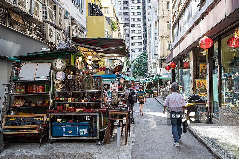 香港街头的猫图片素材